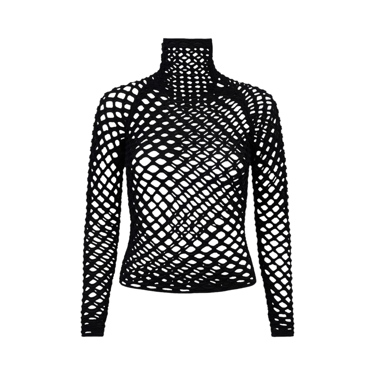 Alaïa Cage Highneck "Noir Alaia"
