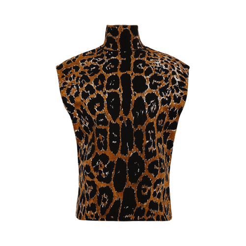 Alaïa Leo Top "Noir/Multicolor"