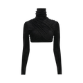 Alaïa Draped Top "Noir Alaia"