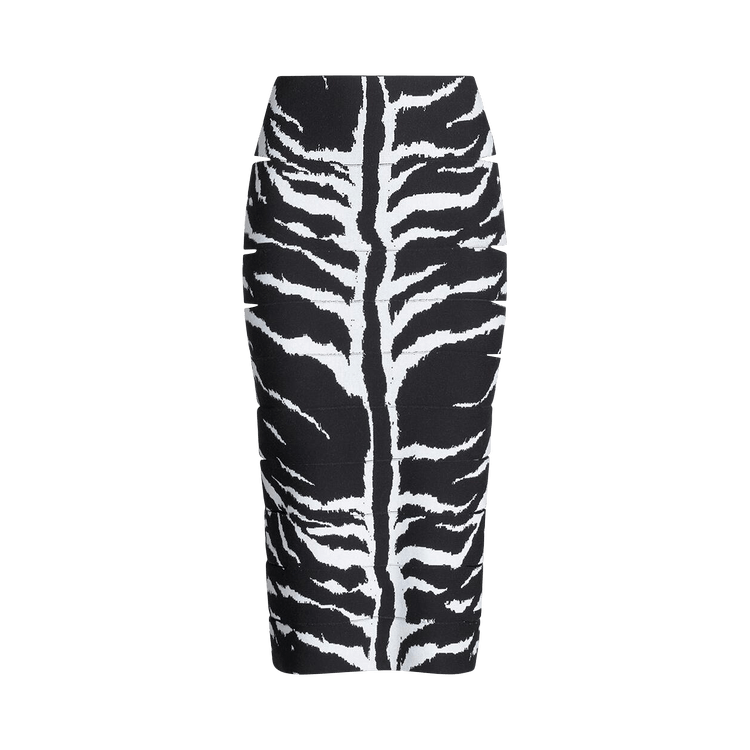 Alaïa Pencil Skirt "Blanc/Noir"