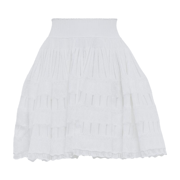 Alaïa Fluid Skirt "Blanc Optique"