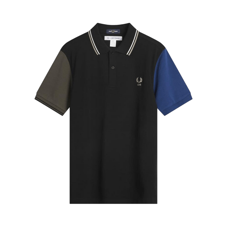 Comme des Garçons SHIRT Color Blocked Polo "Black"