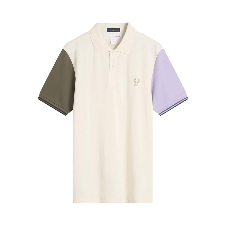Comme des Garçons SHIRT Color Blocked Polo "White"