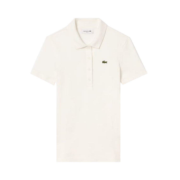Lacoste Slim Fit Ribbed Cotton Polo Shirt "Flour"