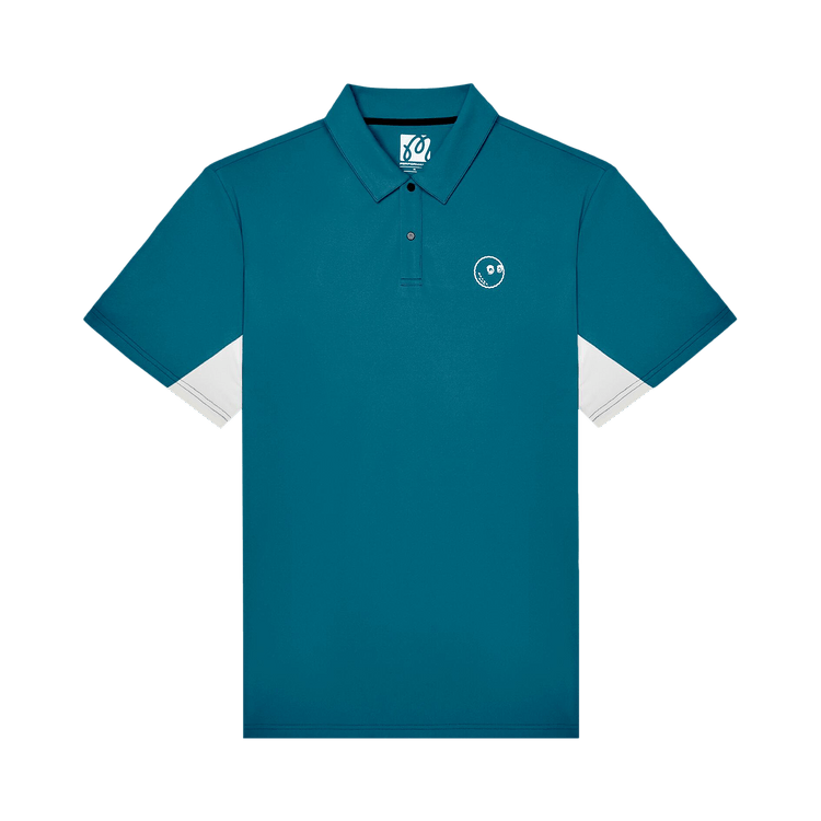 Malbon Performance Pique Polo "Azurra"