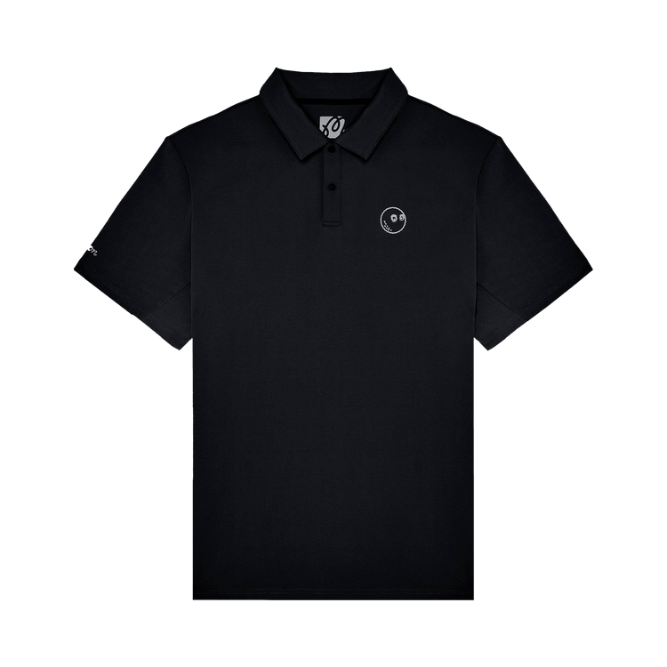 Malbon Performance Pique Polo "Black"