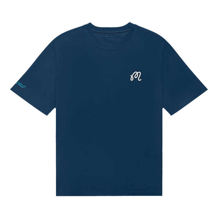 Malbon Bermuda Screaming Hand Tee "Navy"