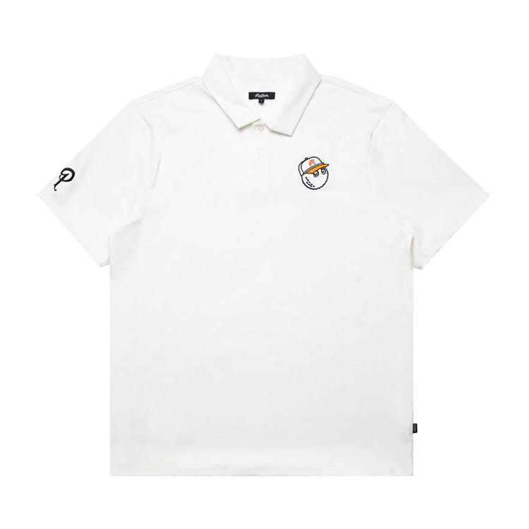 Malbon Performance Pique Polo Shirt "White"