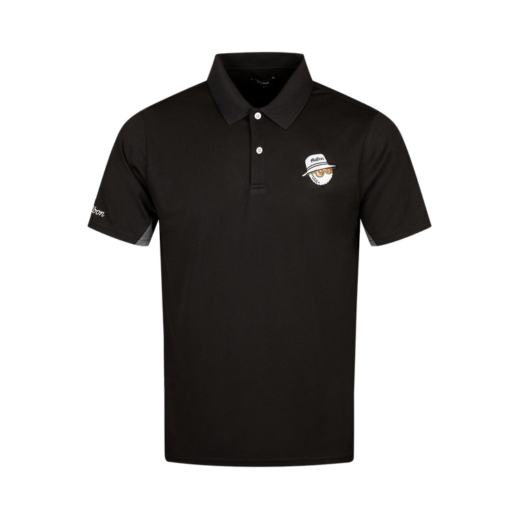 Malbon Paneled Performance Pique Shirt "Black/Charcoal"