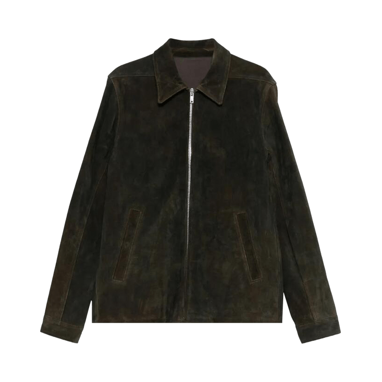 Rick Owens Suede Brad Jacket "Indigo"