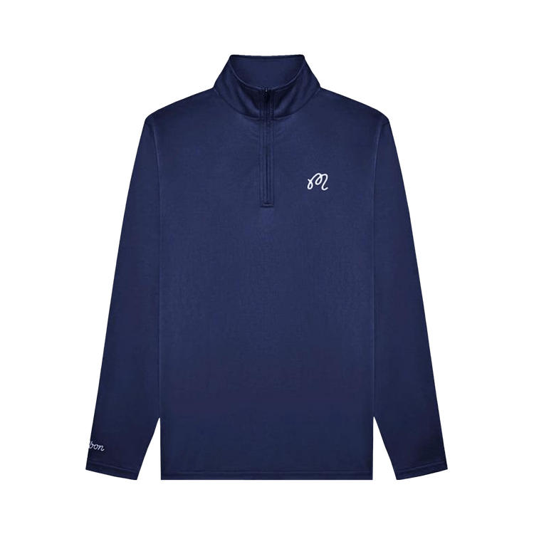 Malbon Performance Quarter Zip Pullover "Navy"