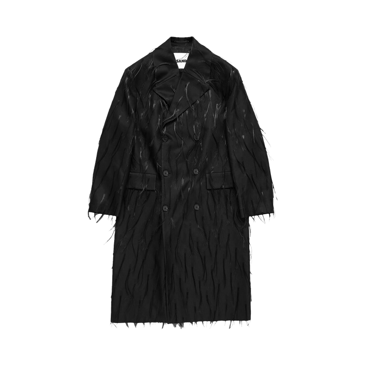 Jil Sander Spaced Out Nylon Fur Coat "Black"