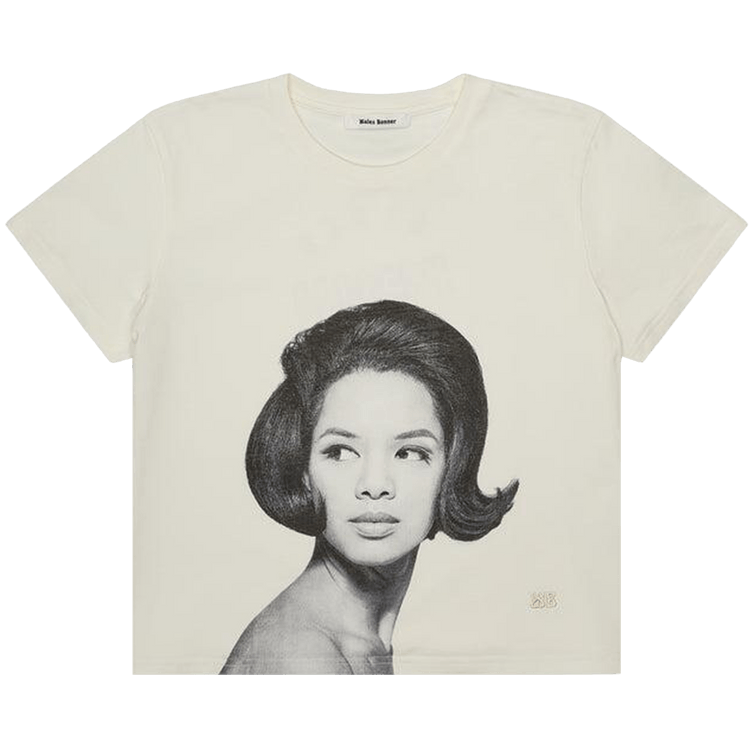 Wales Bonner Selah Cropped T Shirt "Ivory"