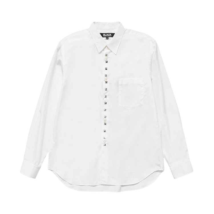 Comme des Garçons Black Studded Poplin Shirt "White"