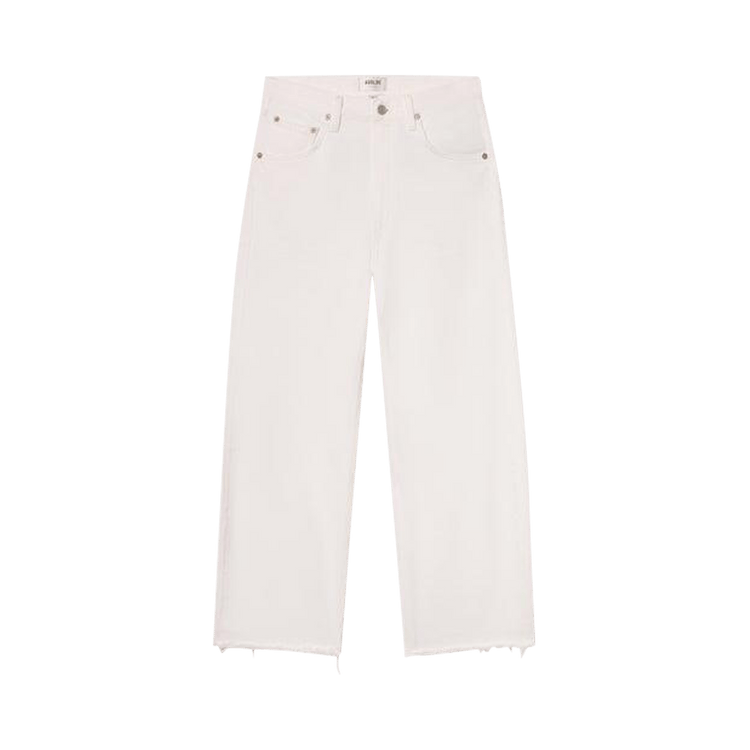 Agolde Low Curve Fray Denim "Milkshake"