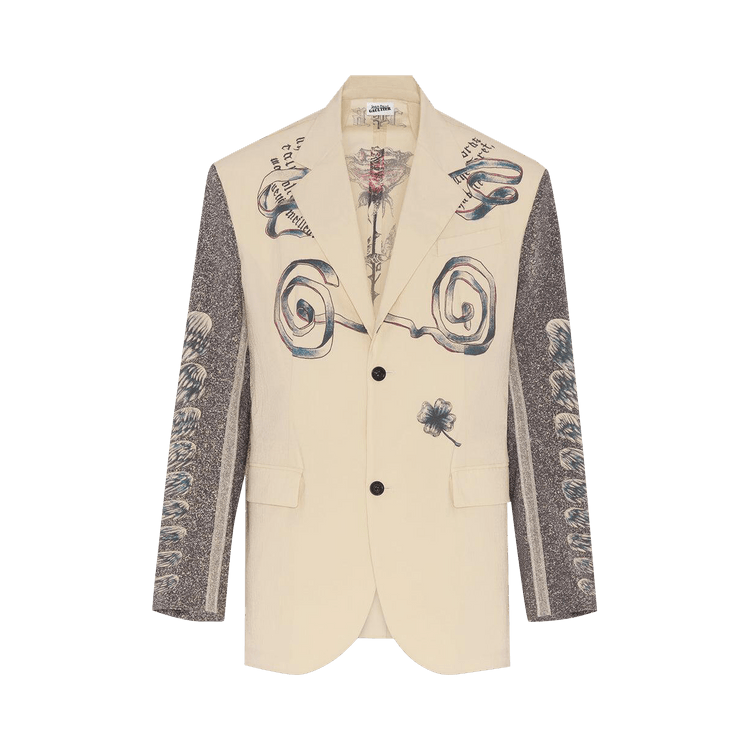 Jean Paul Gaultier The Multi Tattoo Suit Jacket "Black/White"
