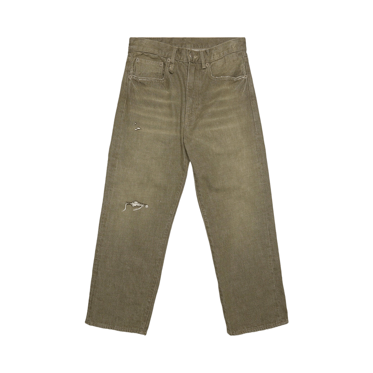 R13 X Boyfriend Jean "Vintage Olive Drab"