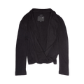 R13 Twisted Lapel Top "Black"