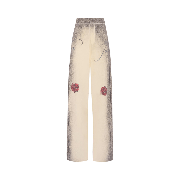 Jean Paul Gaultier The Tattoo Tailored Pant "Ecru/Black/Red"