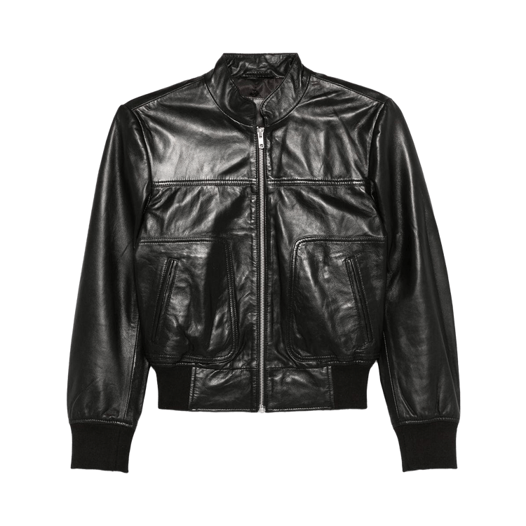 R13 Shrunken Leather Jacket "Black"