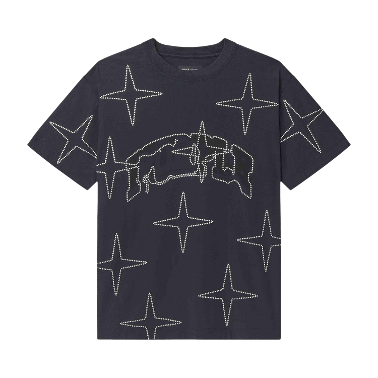 PURPLE BRAND Crystal Star Tee "Black"