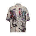 Acne Studios Button-Up Shirt Printed "Bho White"