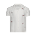 Bode On Air Short Sleeve Shirt "White"