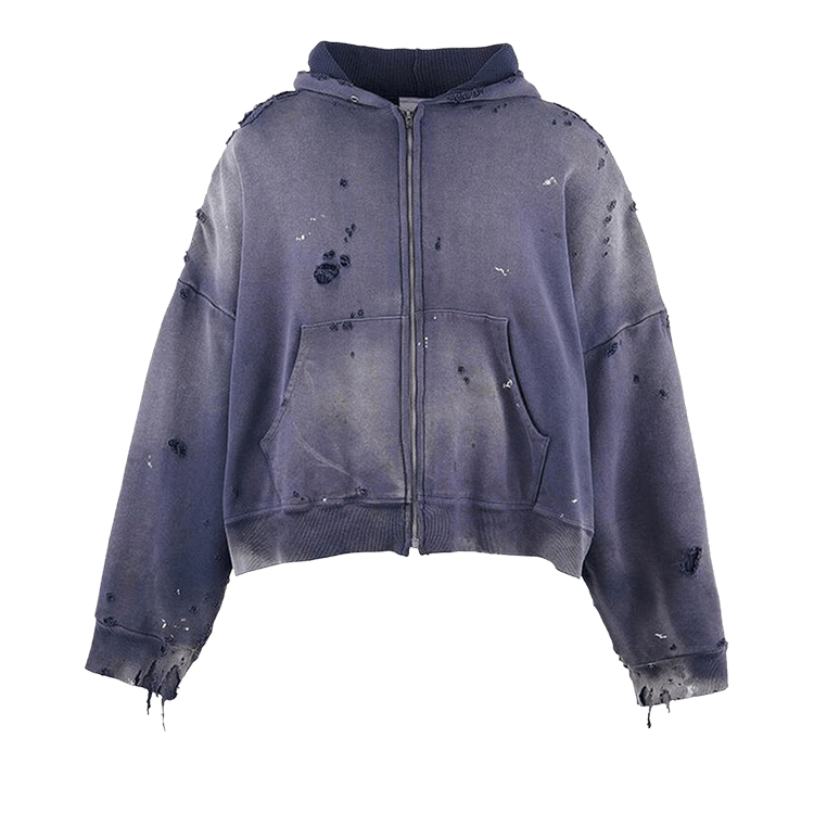 SAINT Mxxxxxx Double Face Zip Up Hoodie "Navy"