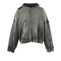 SAINT Mxxxxxx Double Face Zip Up Hoodie "Black"