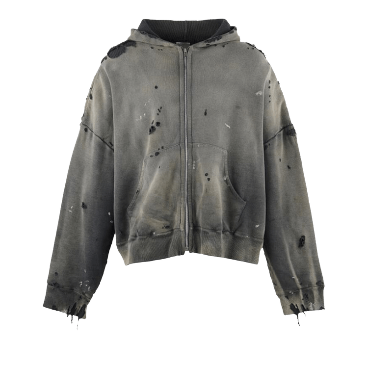 SAINT Mxxxxxx Double Face Zip Up Hoodie "Black"
