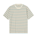 Auralee Gradient Stripe Jersey Tee "Fade Blue Stripe"