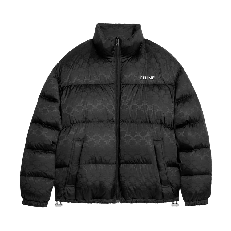 CELINE Puffer Jacket In Monogram Jacquard Nylon "Black"