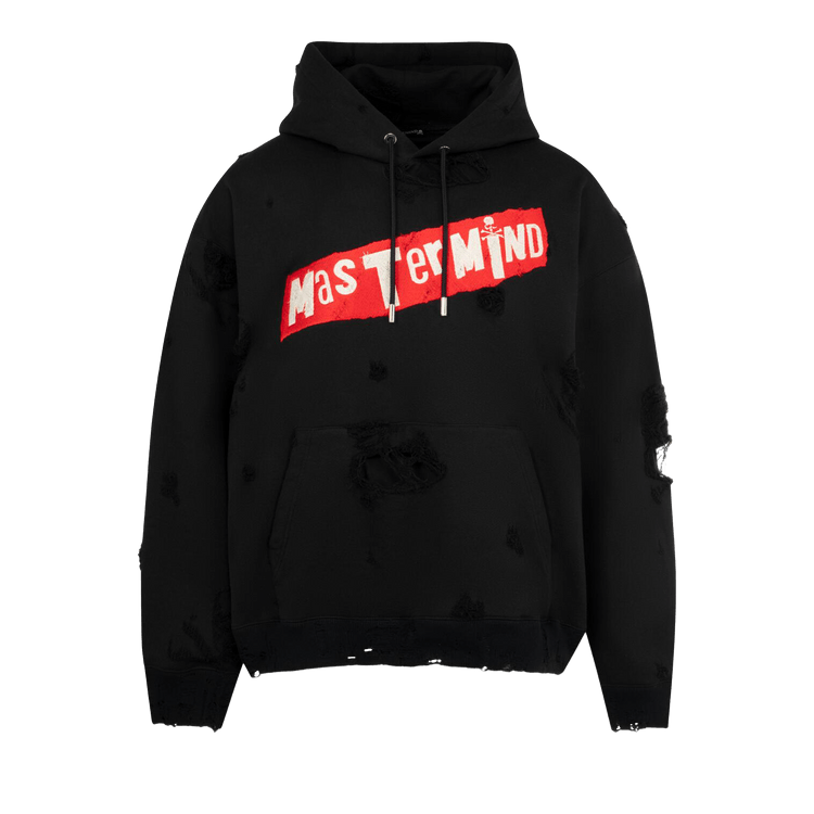 Mastermind Distressed Hoodie "Black"