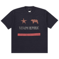 Visvim Jumbo Tee Short-Sleeve Republic "Navy"