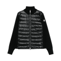 Moncler Wool Zip Up Puffer Jacket "Black"