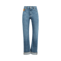 Bottega Veneta Vintage Indigo Straight Jeans "Mid Blue"
