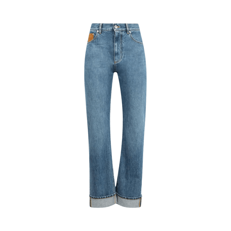Bottega Veneta Vintage Indigo Straight Jeans "Mid Blue"