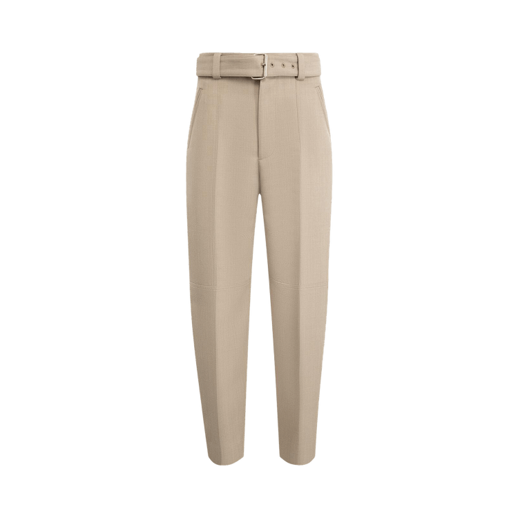 Bottega Veneta Belted Trousers "Beige Melange"