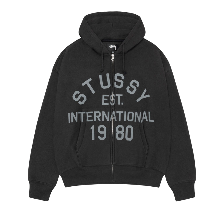 Stussy Established Zip Hoodie "Black"