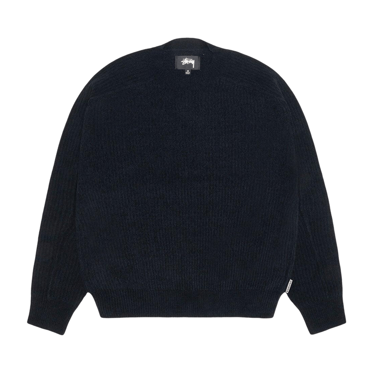 Stussy Exposed Seam Crew "Black"