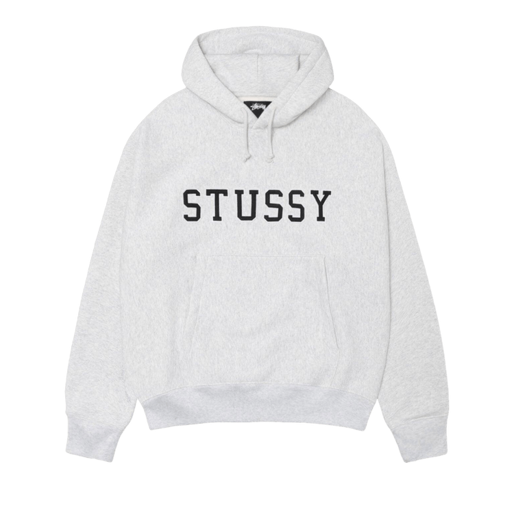 Stussy Felt Applique Hoodie "Ash Heather"