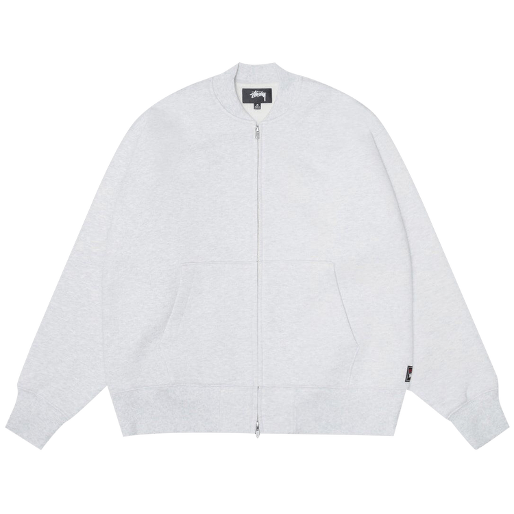Stussy Thermal Lined Fleece Zip "Ash Heather"