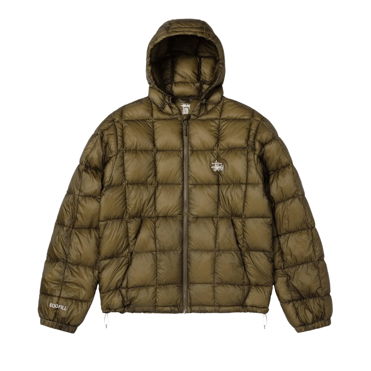 Stussy Midweight Hooded Puffer "Olive"