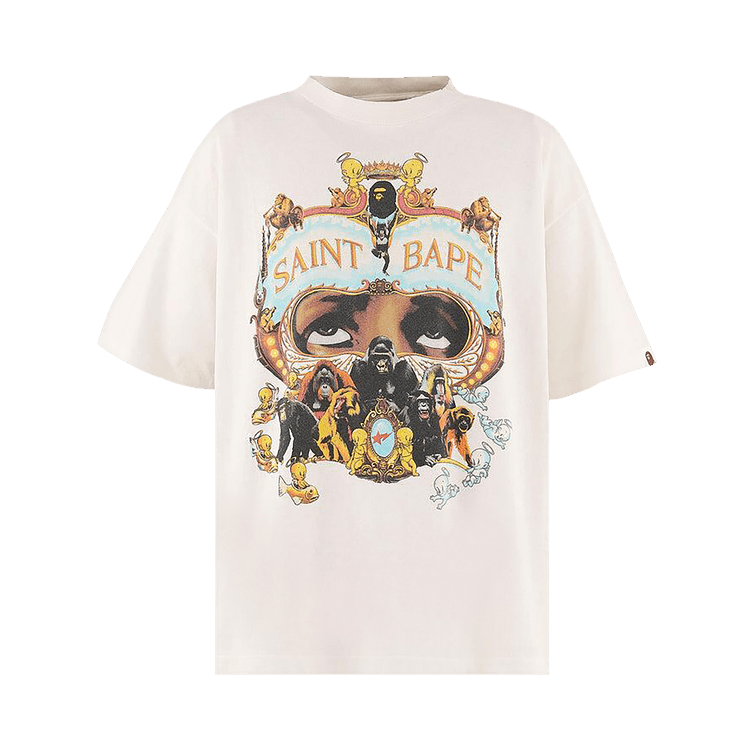SAINT Mxxxxxx x BAPE Generation Tee "White"