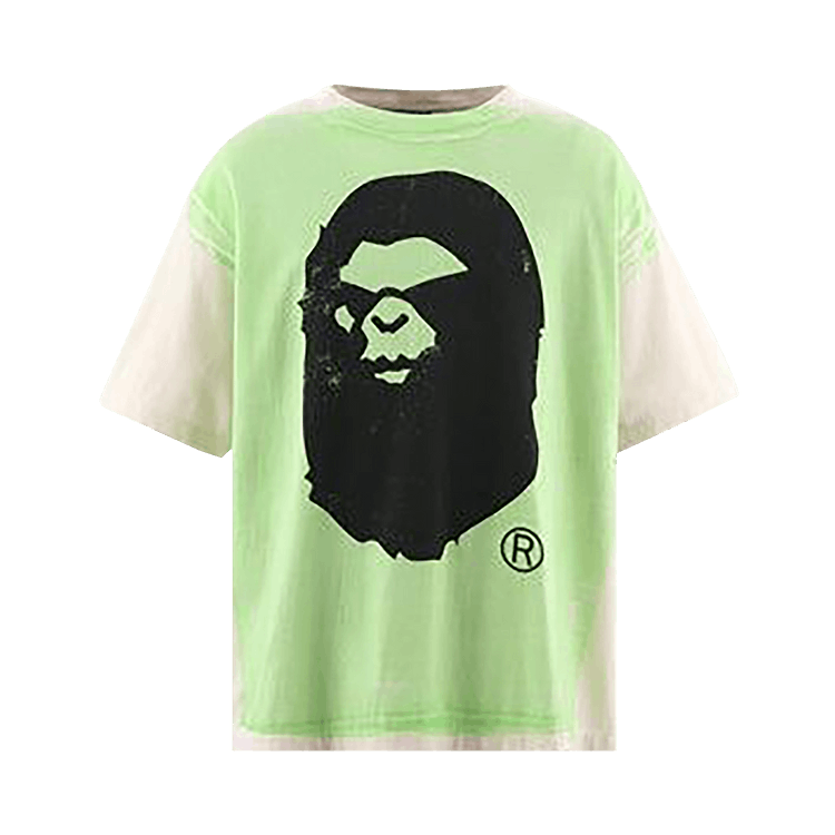SAINT Mxxxxxx x BAPE Handprint Tee "White Green"