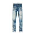RtA Clayton Stacked Jeans "Medium Blue"