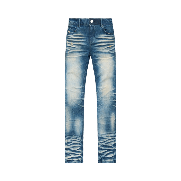 RtA Clayton Stacked Jeans "Medium Blue"
