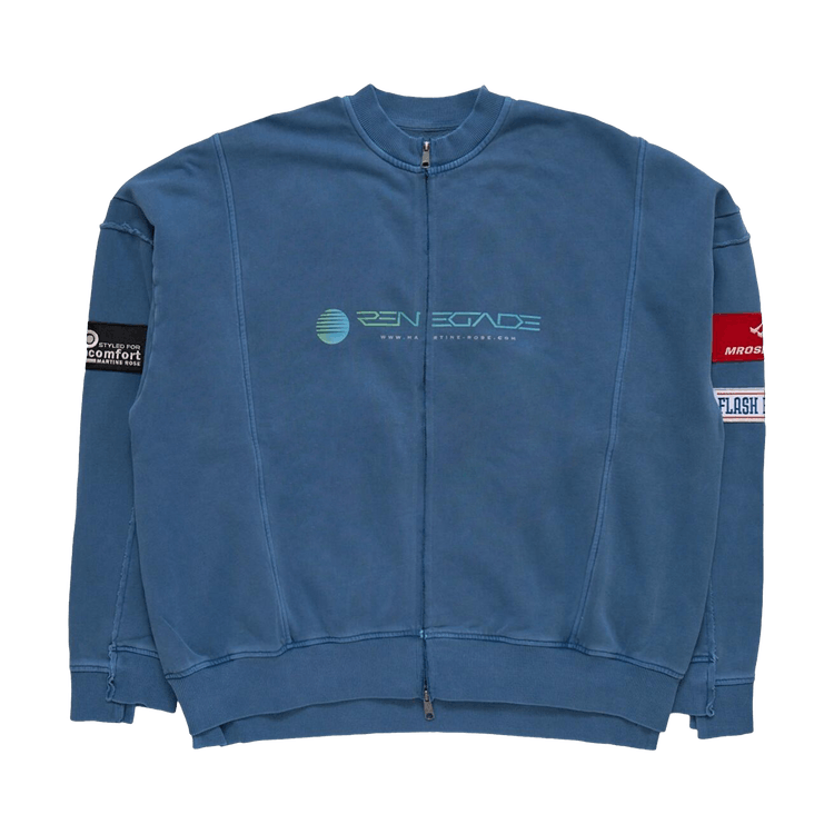 Martine Rose Zip Up Crew "Blue"