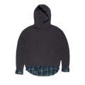 Acne Studios Layered Wool Hoodie "Graphite Grey"
