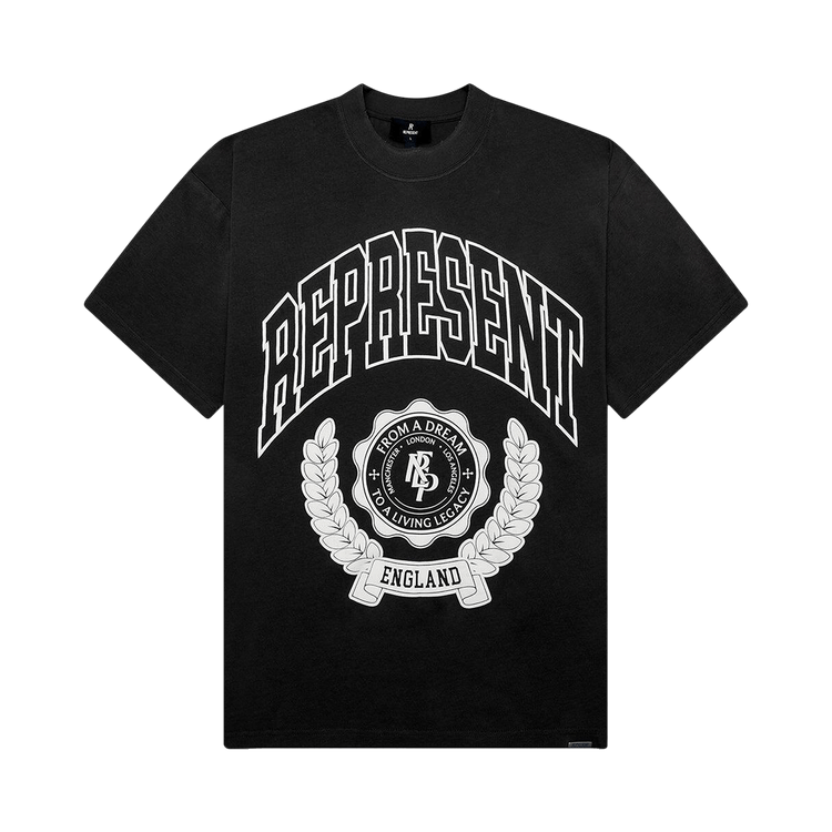Represent Clo Legacy Crest Tee "Stained Black"